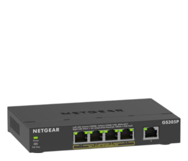 Netgear 5p GS305P-300EUS (5x10/100/1000Mbit 4xPoE+) - 1295346 - zdjęcie 2